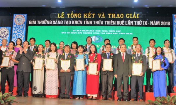 Giải thưởng Sáng tạo Khoa công nghệ tỉnh Thừa Thiên Huế lần thứ IX, năm 2018 