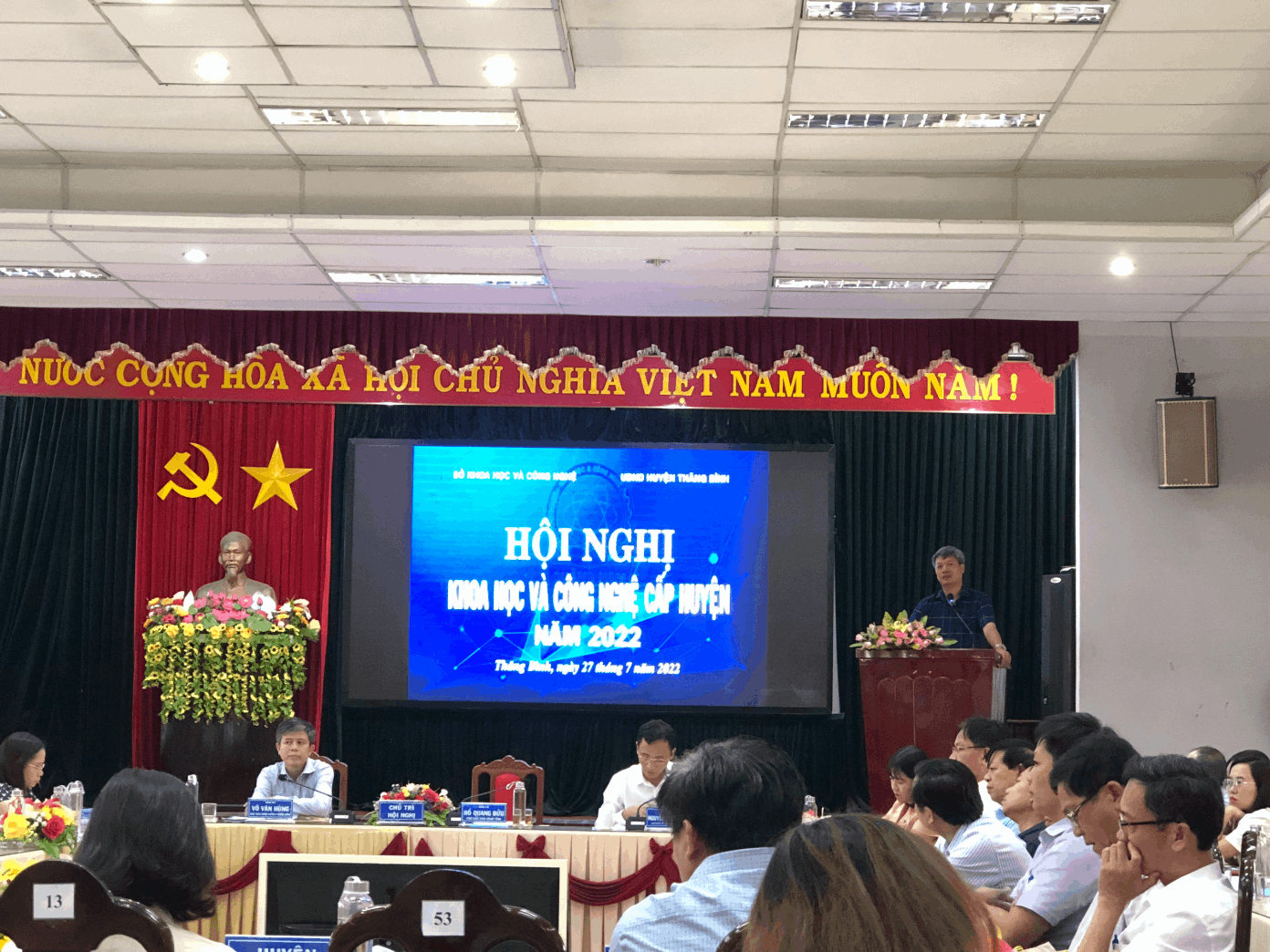 Ông Hồ Quang Bửu, Phó Chủ tịch UBND tỉnh Quảng Nam phát biểu chỉ đạo tại Hội nghị (nguồn:  https://skhcn.quangnam.gov.vn/)