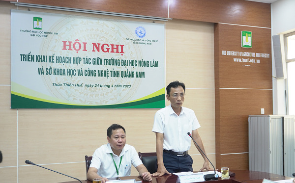 Ông Nguyễn Phi Thạnh - Giám đốc Sở KH&CN tỉnh Quảng Nam phát biểu tại Hội nghị